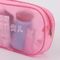 Розовый полиэтиленовый пакет ПВК макияжа с волшебной лентой и поверхностью ремесла строки шить поставщик