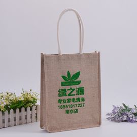 Китай Сумки джута слоения покрашенные полипропиленом, сумка Тоте джута прямоугольника естественная завод