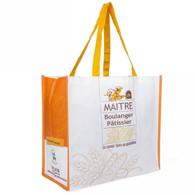 Белые сплетенные сумки Тоте полипропилена для упаковки и на открытом воздухе носят пользу