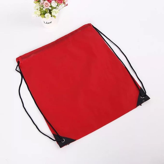 Рюкзаки Дравстринг спорт офсетной печати красные с материалом холста хлопка